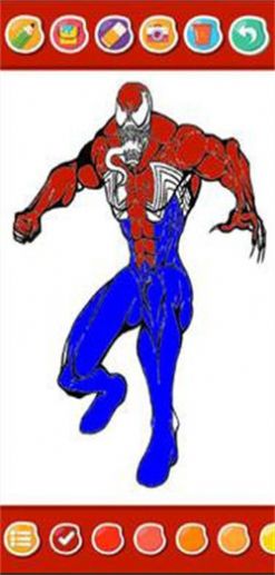 蜘蛛超级英雄着色游戏1