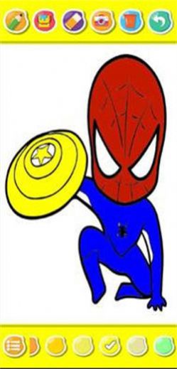 蜘蛛超级英雄着色游戏2