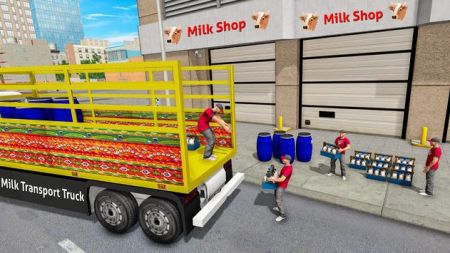 牛奶运输车游戏0