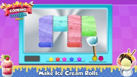 烹饪冰淇淋卷游戏1