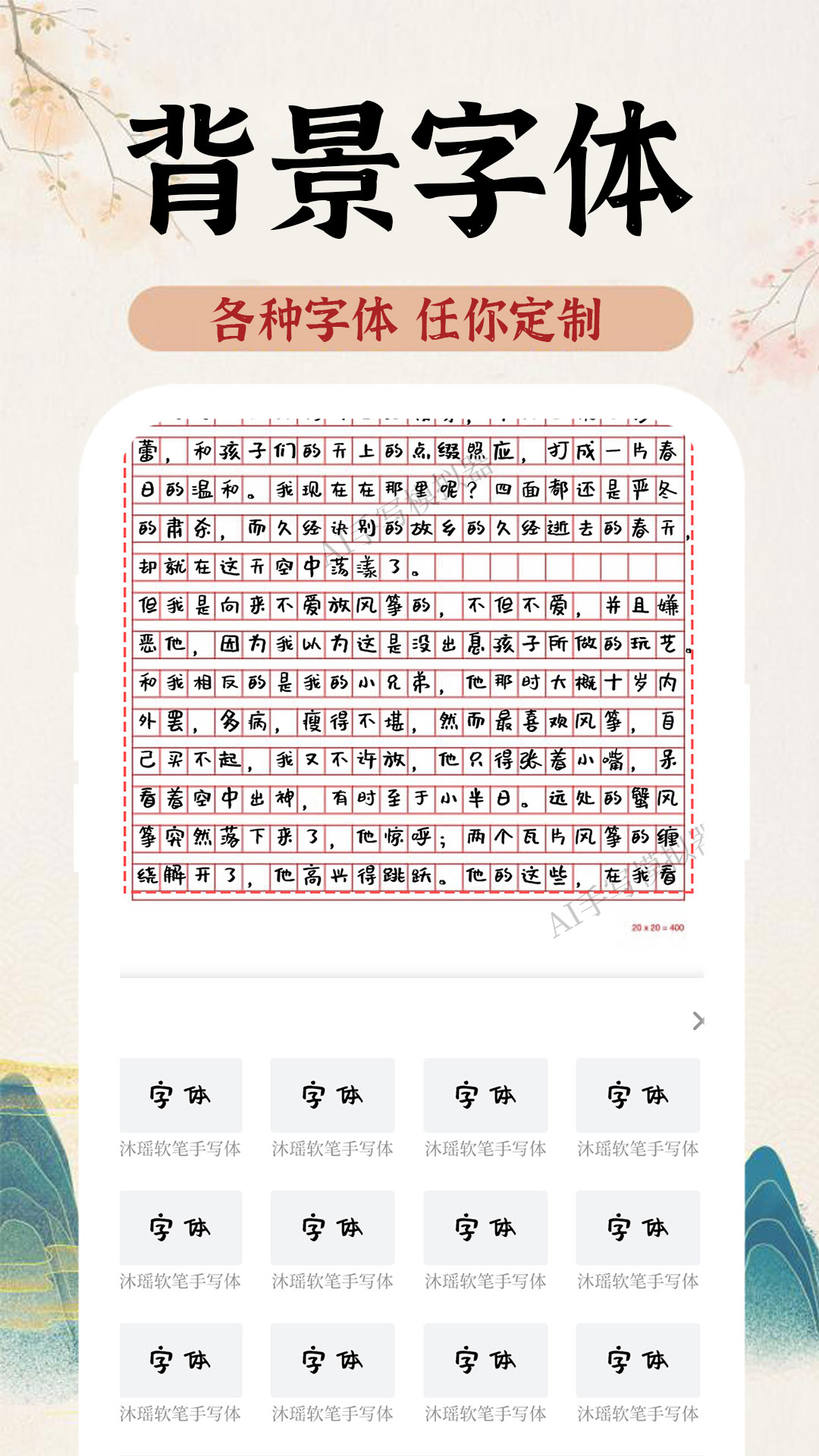 AI字迹模拟大师软件0