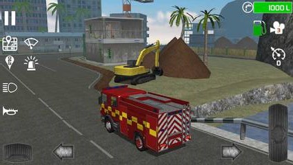 3D城市豪华消防车1