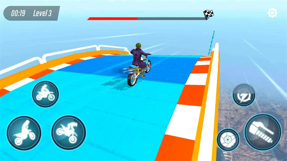 巨型坡道摩托特技3D游戏0