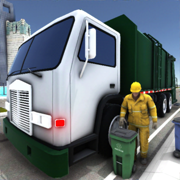城市垃圾自卸车模拟