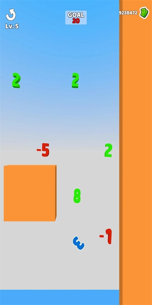 上升的数字3D0