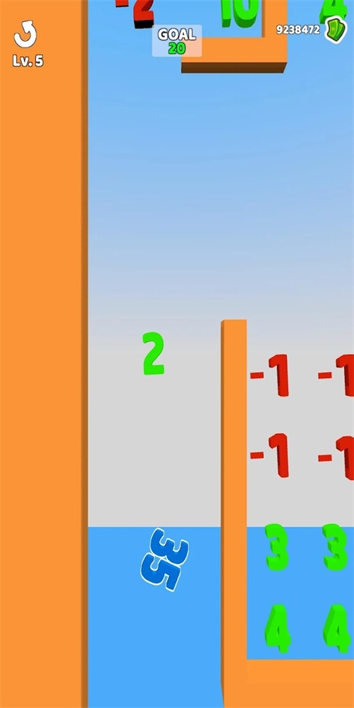 上升的数字3D2