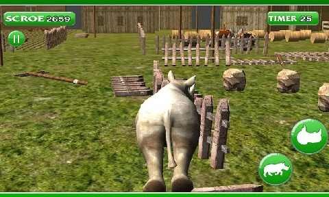 3d愤怒的犀牛1
