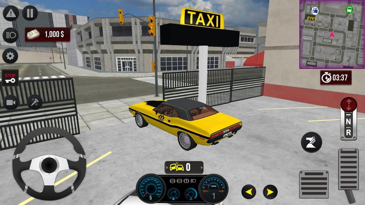 黄色汽车出租车模拟器驾驶2