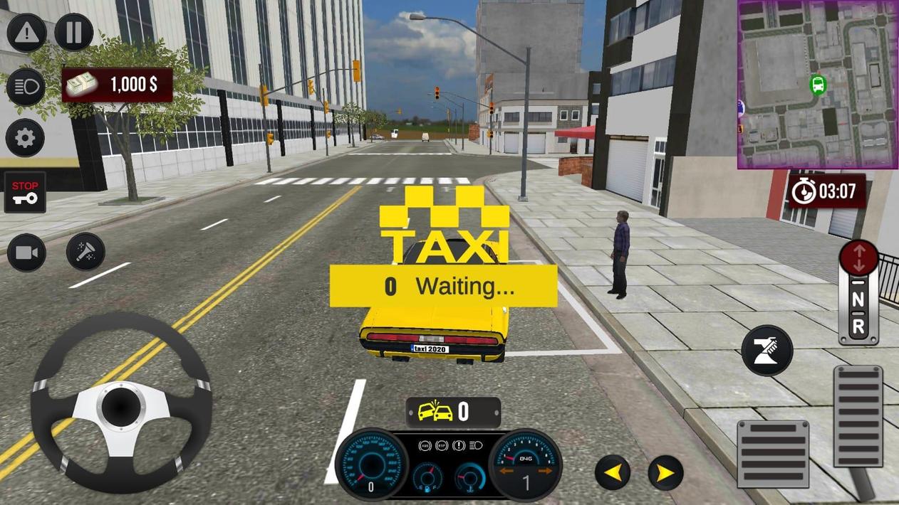 黄色汽车出租车模拟器驾驶12