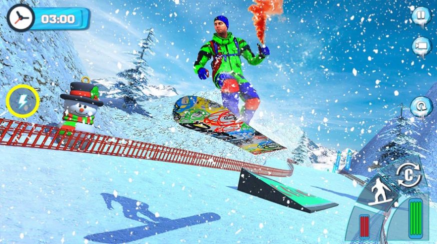 滑雪板滑雪比赛2020游戏1