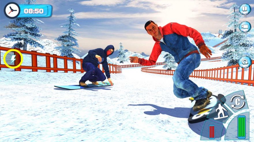 滑雪板滑雪比赛2020游戏2