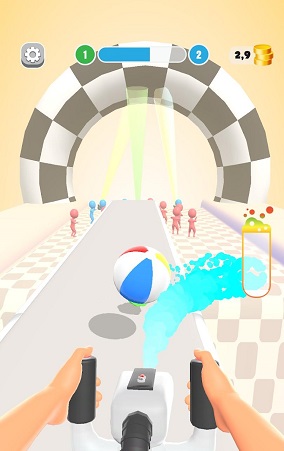 水喷气球跑游戏2