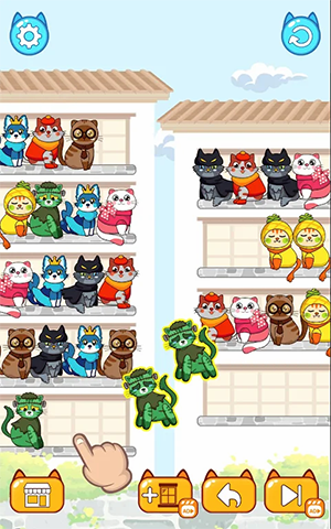 猫咪颜色分类难题游戏1