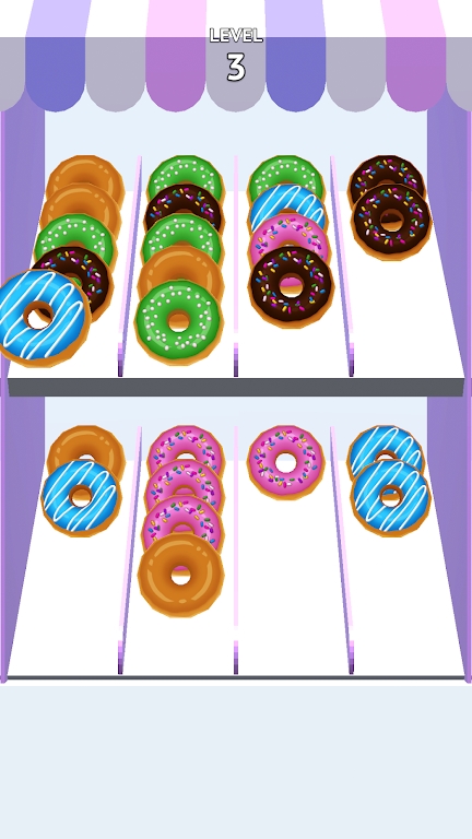 甜甜圈彩色拼图游戏1