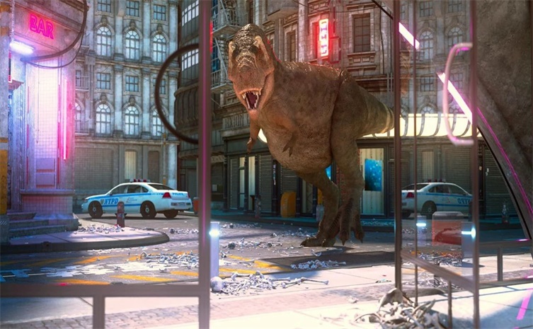 巨大恐龙破坏城市2