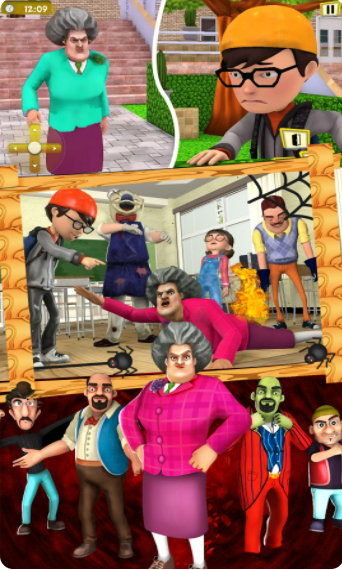 恐怖怪老师3D菜单版3