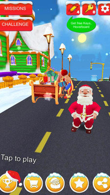 圣诞老人跑酷游戏3