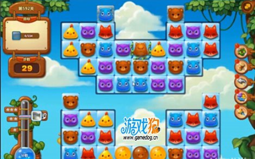 开心消消乐第592关怎么过
