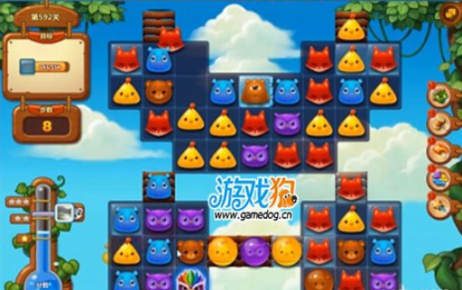开心消消乐第592关怎么过