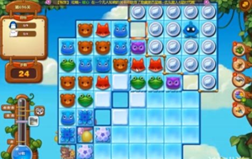 开心消消乐第696关怎么打