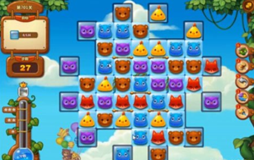 开心消消乐701关攻略