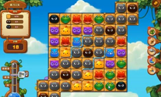 开心消消乐第702关怎么过