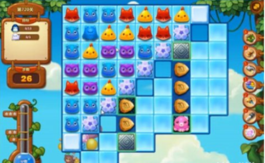 开心消消乐第720关怎么打