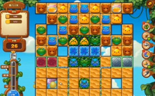 开心消消乐722关攻略