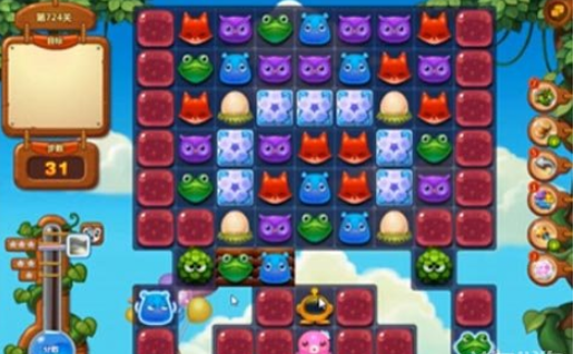 开心消消乐724关攻略