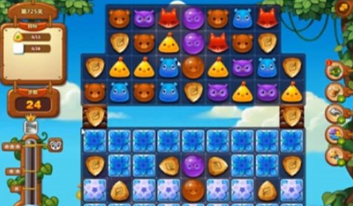 开心消消乐725关攻略