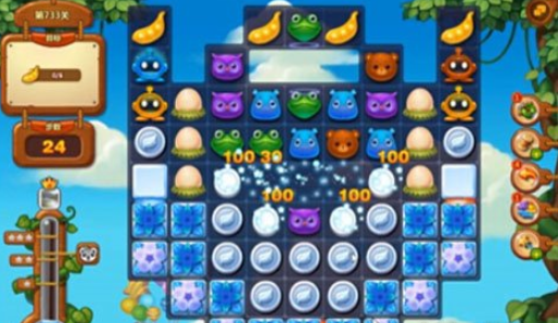 开心消消乐733关攻略