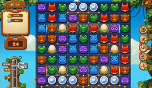 开心消消乐735关攻略