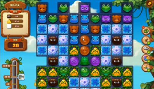 开心消消乐第740关怎么打