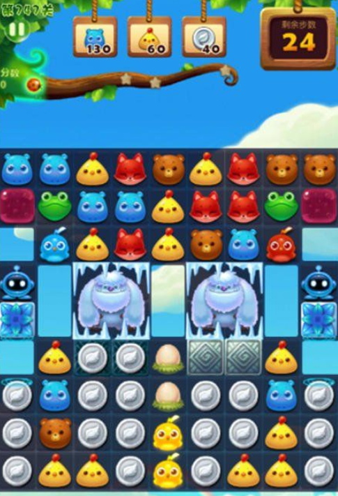 开心消消乐第747关三星怎么打