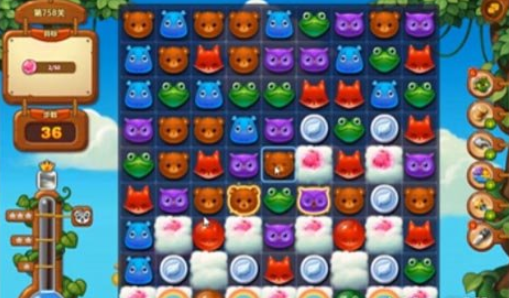 开心消消乐758关攻略
