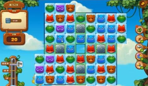 开心消消乐762关攻略