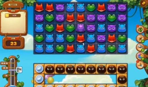开心消消乐772关攻略
