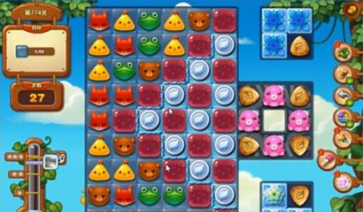 开心消消乐774关攻略