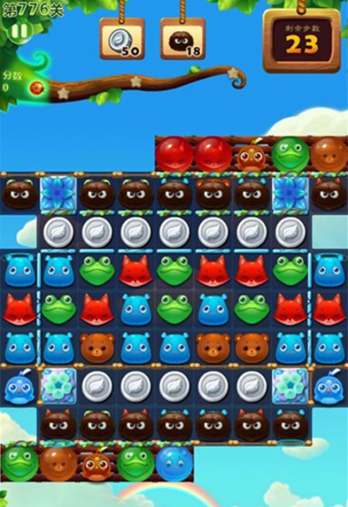 开心消消乐第776关三星怎么过