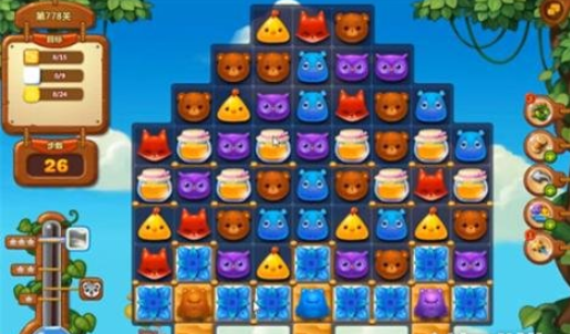 开心消消乐778关攻略