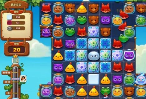 开心消消乐第843关怎么打