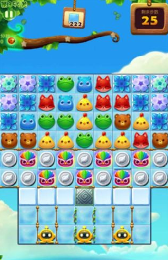 开心消消乐第854关三星怎么打