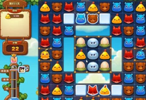 开心消消乐第855关怎么打