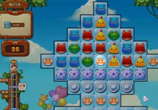 开心消消乐第871关怎么过