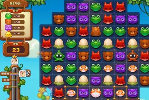 开心消消乐第879关怎么打