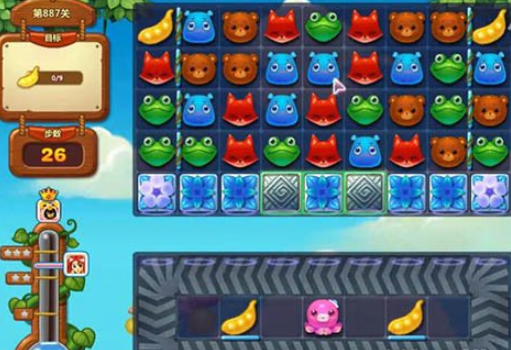 开心消消乐第887关怎么过