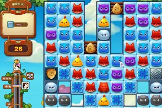 开心消消乐第891关怎么过