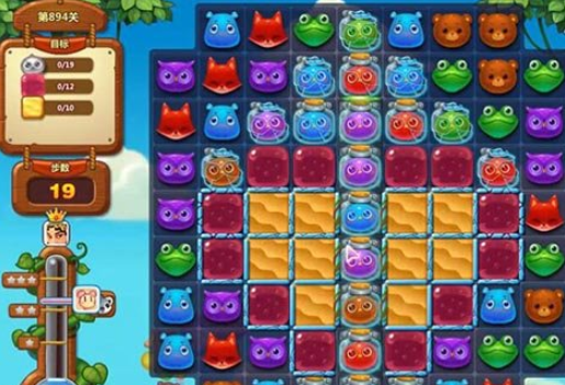 开心消消乐894关攻略