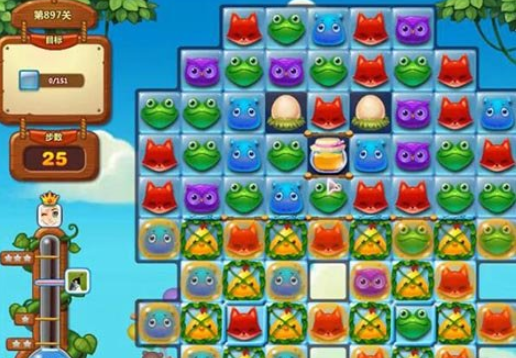 开心消消乐897关攻略