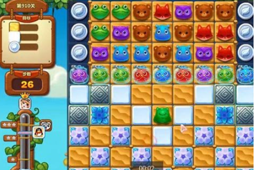 开心消消乐第910关怎么打